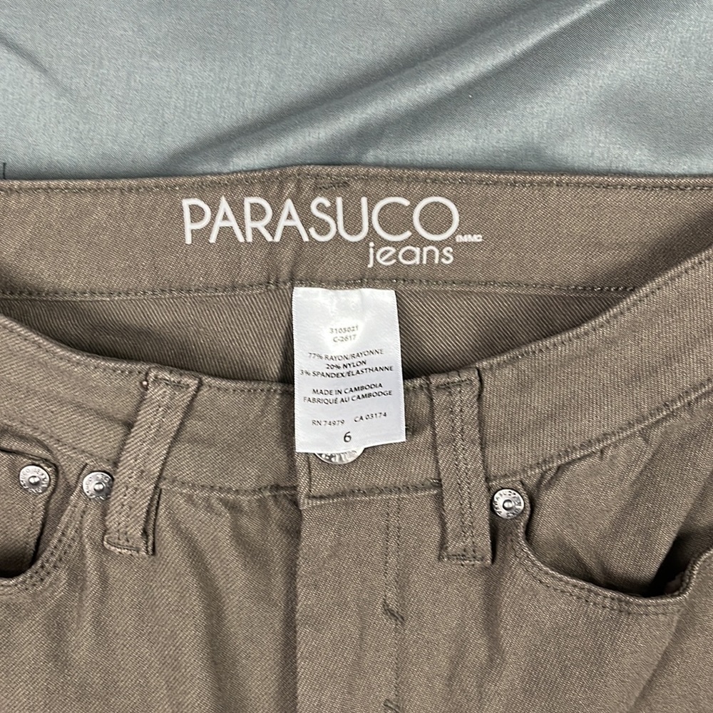 Parasuco Tan Jeans | Size 6 - Picture 2 of 3